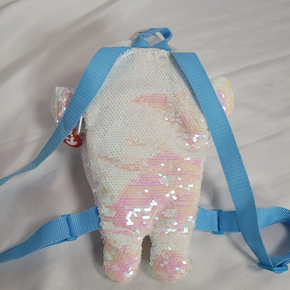 Ty Icy The Seal Sequin Kids Plush Backpack